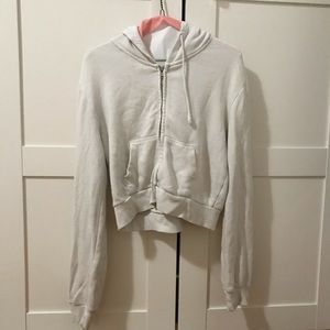 Brandy Melville Crystal cropped Hoodie